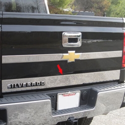 Chevrolet Silverado Chrome Tailgate Accent Trim, 2014, 2015, 2016, 2017, 2018