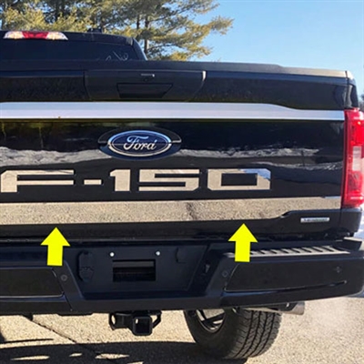 Ford F150 Chrome Lower Tailgate Accent Trim, 2021, 2022, 2023, 2024, 2025, 2026