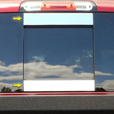 Ram 1500 Chrome Rear Sliding Window Trim, 2pc  2019, 2020, 2021, 2022, 2023, 2024, 2025, 2026