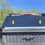 Chevrolet Silverado HD Chrome Rear Window Lower Trim, 2020, 2021, 2022, 2023 2024, 2025, 2026