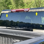 Chevrolet Silverado HD Chrome Rear Window Top Trim, 2020, 2021, 2022, 2023 2024, 2025, 2026