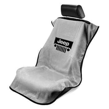 Jeep Towel Seat Protector with grille logo