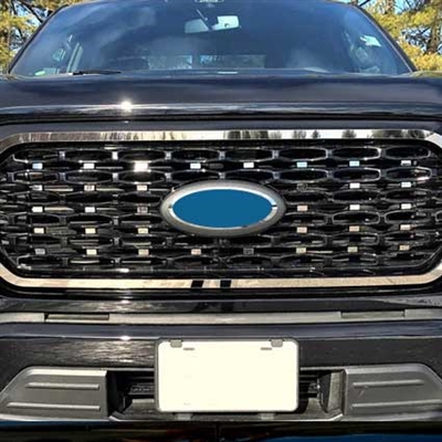 Ford F-150 Chrome Front Grille Trim, 2021, 2022, 2023