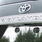 Toyota Highlander License Bar Chrome Letter Inserts, 10pc. Set,  2008, 2009, 2010, 2011, 2012, 2013
