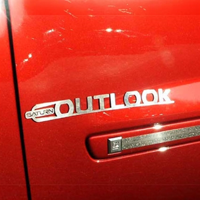 Saturn Outlook Chrome Logos (set of 2)