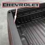Chevrolet Silverado Bed Rail Letter Insert Trim, 2014, 2015, 2016, 2017, 2018