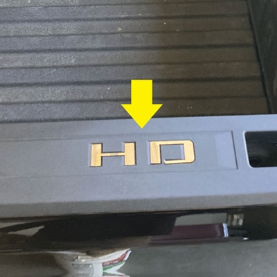 Chevrolet Silverado HD Bed Rail Insert Chrome Letter Set, 4pc 2020, 2021, 2022, 2023, 2024, 2025, 2026