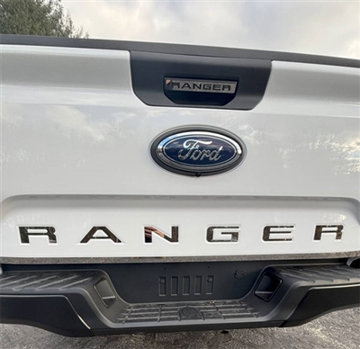 Ford Ranger Rear Tailgate Chrome 6-piece Letter Set, 2024, 2025, 2026