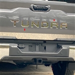 Toyota Tundra Tailgate Chrome Letter Set, 2022, 2023
