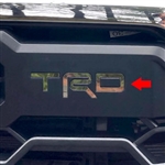 Toyota Tundra 'TRD' Front Grille Chrome Letter Set, 2022, 2023, 2024, 2025