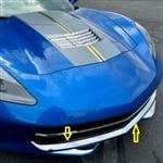 Chevrolet Corvette C7 Chrome Lower Front Grille Trim, 2014, 2015, 2016, 2017, 2018, 2019