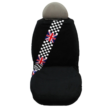 Mini Cooper Checkered Stripe Seat Towel