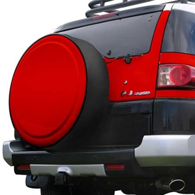 Toyota FJ Cruiser Painted Rigid Spare Tire Cover with Black Ring, 2010, 2011, 2012, 2013