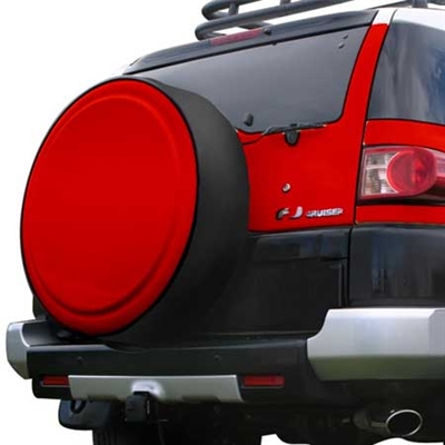 Toyota FJ Cruiser Painted Rigid Spare Tire Cover with Black Ring, 2006, 2007, 2008, 2009