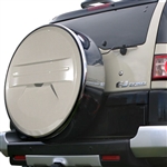Toyota FJ Cruiser Painted Rigid Spare Tire Cover with Chrome Ring, 2010, 2011, 2012, 2013