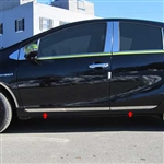 Toyota Prius C Chrome Rocker Panel Trim (lower door), 2012, 2013, 2014, 2015, 2016, 2017, 2018, 2019