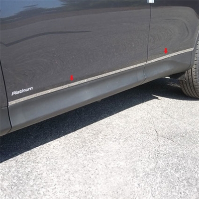 Toyota Rav4 Chrome Rocker Panel Trim (narrow), 2013, 2014, 2015, 2016, 2017, 2018