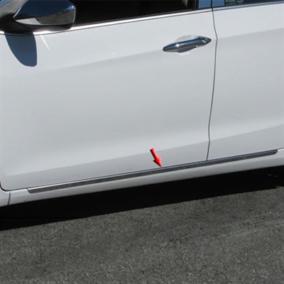 Hyundai Elantra GT Chrome Rocker Panel Trim, 2013, 2014, 2015, 2016, 2017