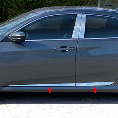 Honda Civic Hatchback Rocker Panel Trim (lower door), 2016, 2017, 2018, 2019, 2020, 2021