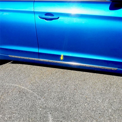 Hyundai Elantra Sedan Rocker Panel Trim (below door), 2pc 2017, 2018, 2019, 2020