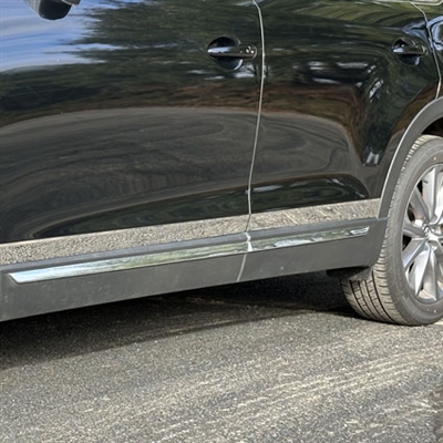 Mazda CX-9 Chrome Rocker Panel Trim (bottom of door), 6pc  2016, 2017, 2018, 2019, 2020, 2021, 2022, 2023