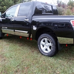 Nissan Titan Crew Cab Rocker Panel Set (without rear cargo box) , 2004, 2005, 2006, 2007, 2008, 2009, 2010, 2011, 2012, 2013, 2014, 2015