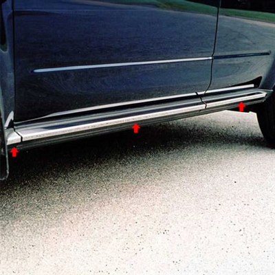 Nissan Murano Chrome Rocker Panel Trim, 6pc. Set, 2003, 2004, 2005, 2006, 2007