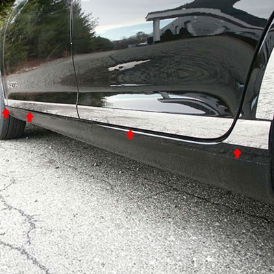 Volkswagen Jetta Chrome Rocker Panel Trim, 2005, 2006, 2007, 2008, 2009, 2010