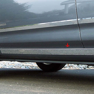 Mitsubishi Outlander Chrome Rocker Panel Trim, 2007, 2008, 2009