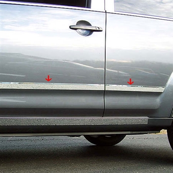 Mitsubishi Outlander Chrome Lower Door Accent Trim Set, 2007, 2008, 2009