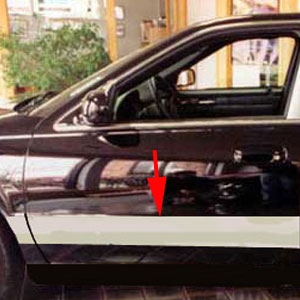 Cadillac Seville Chrome Rocker Panel Trim, 6pc. Set, 1998, 1999, 2000, 2001, 2002, 2003, 2004