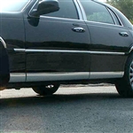 Lincoln Town Car Chrome Rocker Panel Set, 8pc 1998, 1999, 2000, 2001, 2002, 2003, 2004, 2005, 2006, 2007, 2008, 2009, 2010, 2011