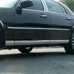 Lincoln Town Car 'Cartier L' Chrome Rocker Panel Set (Special Order), 8pc 2000 - 2011