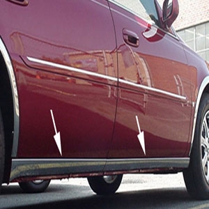 Cadillac Deville, DTS, DHS Rocker Panel Trim, 2000, 2001, 2002, 2003, 2004, 2005, 2006, 2007, 2008, 2009, 2010, 2011