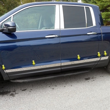 Dodge Ram Quad Cab Chrome Rocker Panel Set, 12pc  2002 - 2008 - TH42935