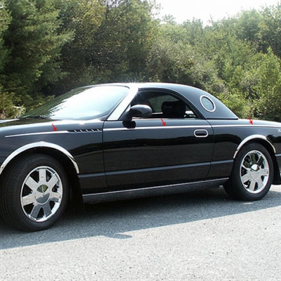 Ford Thunderbird Chrome Side Accent Trim, 8pc  2002, 2003, 2004, 2005, 2006