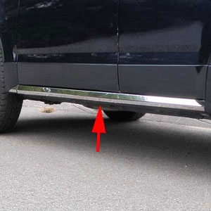 Cadillac SRX Chrome Rocker Panel Trim, 6pc. Set, 2004, 2005