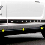 Ford Mustang Chrome Rocker Panel Trim, 2005, 2006, 2007, 2008, 2009