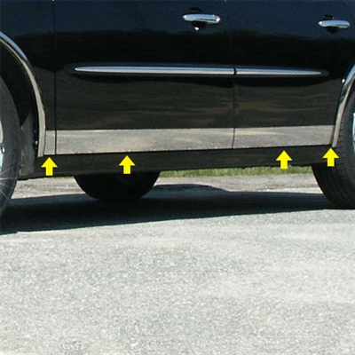 Buick LaCrosse Chrome Rocker Panel Trim, 2005, 2006, 2007, 2008, 2009