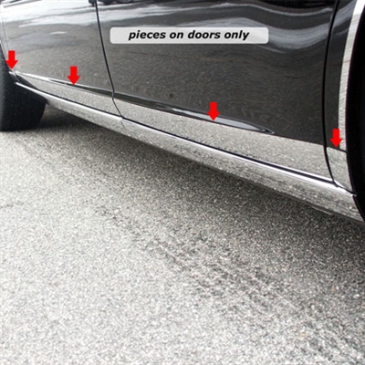 Buick Lucerne Chrome Rocker Panel Set (on bottom door), 8pc 2006, 2007, 2008, 2009, 2010, 2011