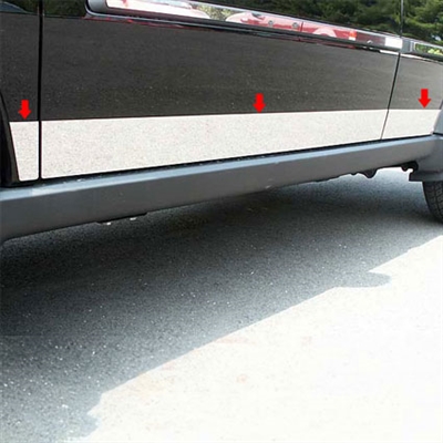 Dodge Nitro Chrome Rocker Panel Trim, 6pc 2007, 2008, 2009, 2010. 2011
