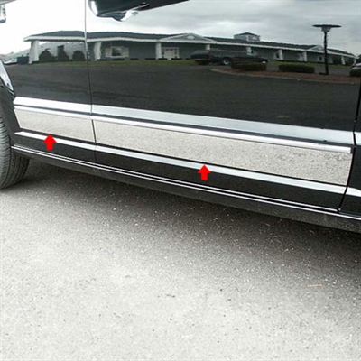 Dodge Caliber Upper Chrome Rocker Panel Set, 4pc  2007, 2008, 2009, 2010, 2011, 2012