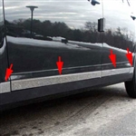 Chevrolet Malibu Chrome Rocker Panel Trim (lower door 8pc set), 2008, 2009, 2010, 2011, 2012