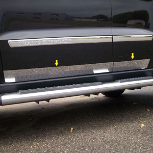 Jeep Grand Cherokee Chrome Rocker Panel Trim, 2011, 2012, 2013, 2014, 2015, 2016, 2017, 2018, 2019, 2020, 2021