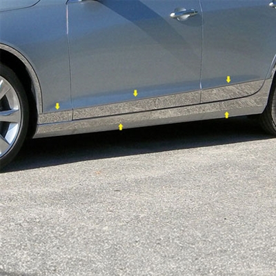 Cadillac ATS Chrome Rocker Panel Trim (lower and below door), 10pc. Set, 2013, 2014