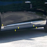 Cadillac XTS Chrome Rocker Panel Trim (lower and below door), 10pc. Set, 2013, 2014, 2015