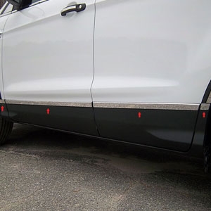 Ford Escape Chrome Lower Door Rocker Panel Trim, 2013, 2014, 2015, 2016, 2017, 2018, 2019