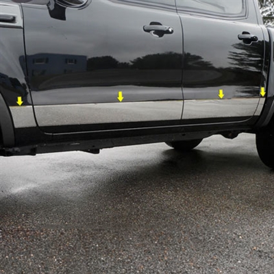 Ford Ranger Chrome Rocker Panel Set, 2019, 2020, 2021, 2022, 2023