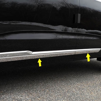 Cadillac XT6 Chrome Rocker Panel Set, 2020, 2021, 2022, 2023