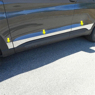 Ford Explorer Chrome Rocker Panel Trim, 6pc 2020, 2021, 2022, 2023, 2024, 2025, 2026